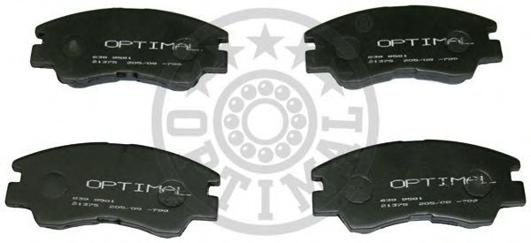 Комплект тормозных колодок, дисковый тормоз OPTIMAL 9581