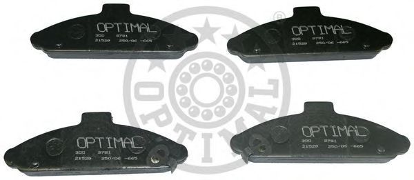 Комплект тормозных колодок, дисковый тормоз OPTIMAL 9791