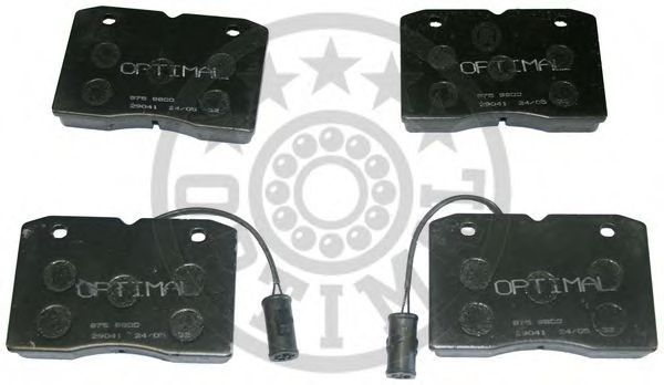 Комплект тормозных колодок, дисковый тормоз OPTIMAL 9800