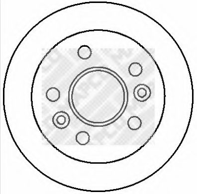Тормозной диск MAPCO 25100