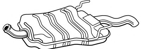 Глушитель выхлопных газов конечный FONOS 617545