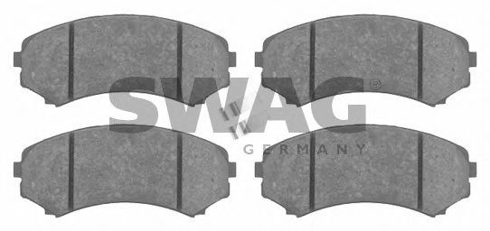 Комплект тормозных колодок, дисковый тормоз SWAG 80 91 6582