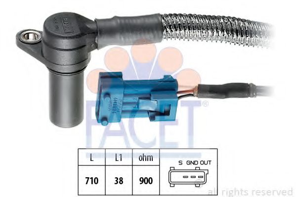 Датчик импульсов; Датчик импульсов, маховик FACET 90283