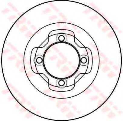 Тормозной диск TRW DF4008