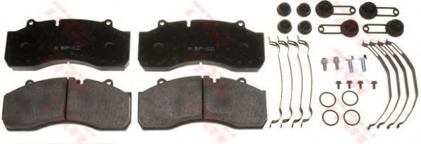 Комплект тормозных колодок, дисковый тормоз TRW GDB5090