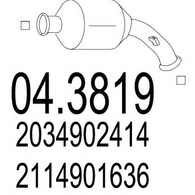 Катализатор MTS 04.3819