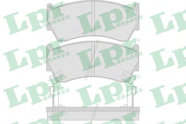 Комплект тормозных колодок, дисковый тормоз LPR 05P759