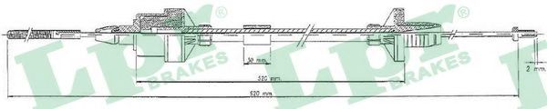 Трос, управление сцеплением LPR C0123C