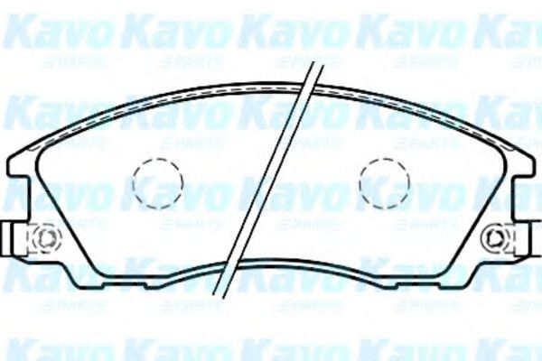 Комплект тормозных колодок, дисковый тормоз KAVO PARTS BP-3021