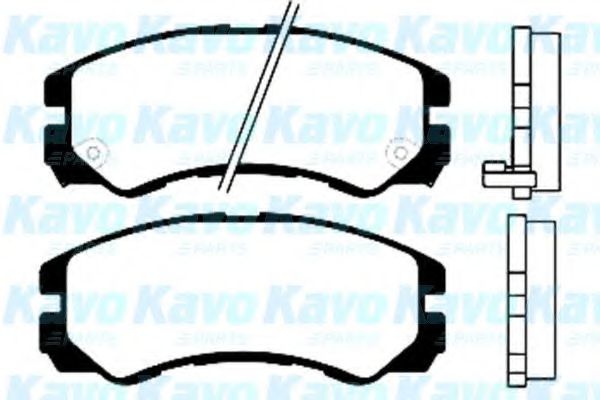 Комплект тормозных колодок, дисковый тормоз KAVO PARTS BP-3501