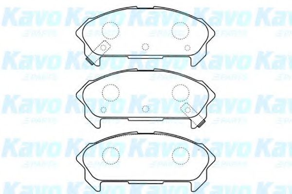 Комплект тормозных колодок, дисковый тормоз KAVO PARTS BP-3511