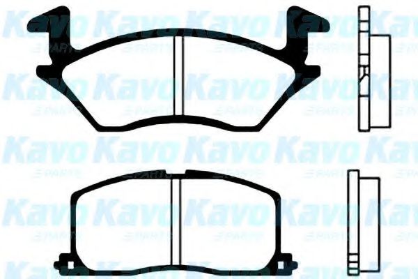 Комплект тормозных колодок, дисковый тормоз KAVO PARTS BP-9017