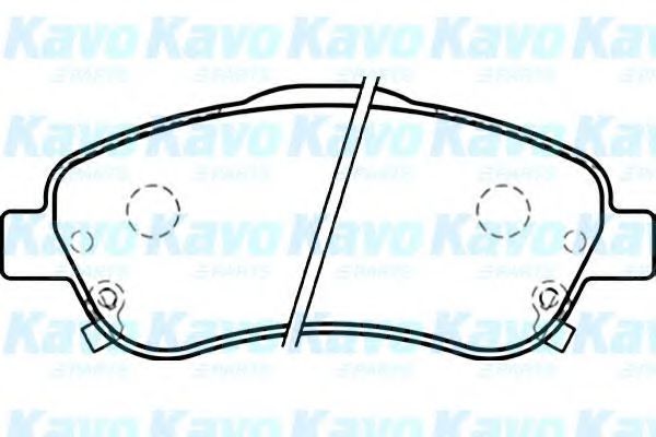 Комплект тормозных колодок, дисковый тормоз KAVO PARTS BP-9082