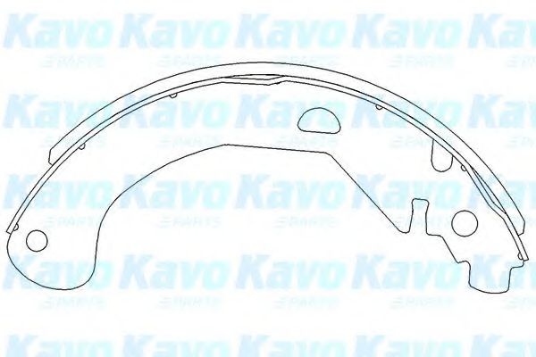 Комплект тормозных колодок KAVO PARTS KBS-1404