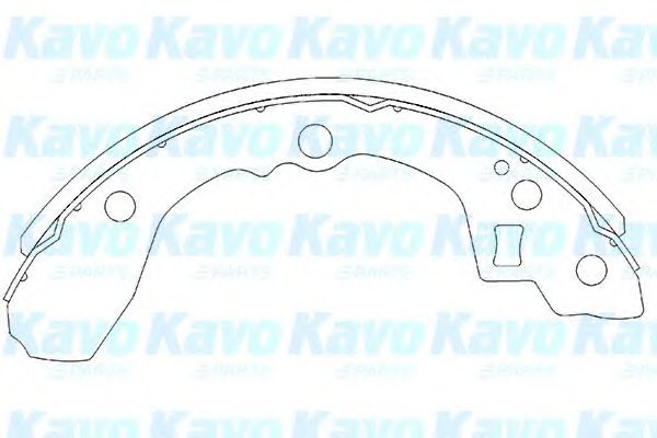 Комплект тормозных колодок KAVO PARTS KBS-4403
