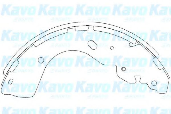 Комплект тормозных колодок KAVO PARTS KBS-7402