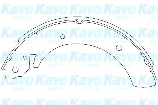 Комплект тормозных колодок KAVO PARTS KBS-7405