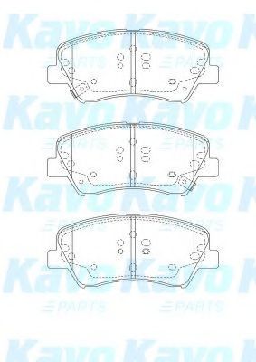 Комплект тормозных колодок, дисковый тормоз KAVO PARTS BP-3047