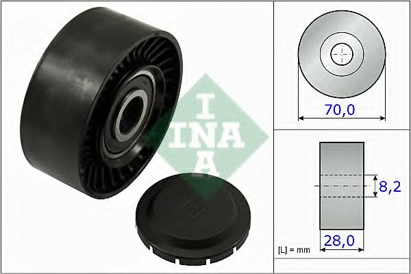 Паразитный / ведущий ролик, поликлиновой ремень INA 532 0468 10