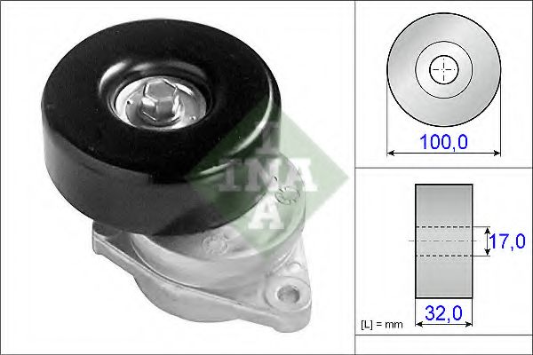 Натяжитель ремня, клиновой зубча TRIPLE FIVE 999036