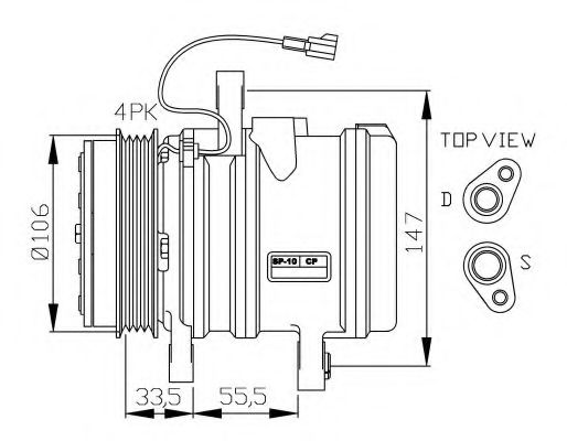 Компрессор, кондиционер NRF 32436G