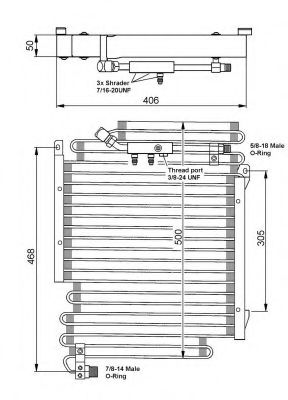 Конденсатор, кондиционер NRF 35056