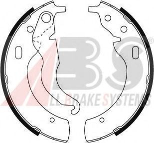 Комплект тормозных колодок A.B.S. 8702