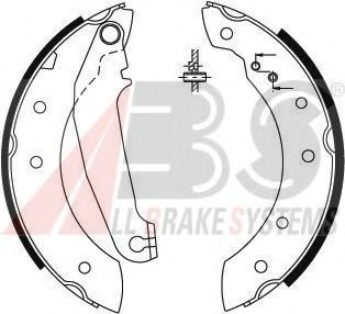 Комплект тормозных колодок A.B.S. 8854