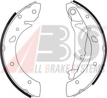 Комплект тормозных колодок A.B.S. 9012