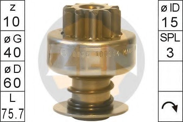 Привод с механизмом свободного хода, стартер ERA 0826