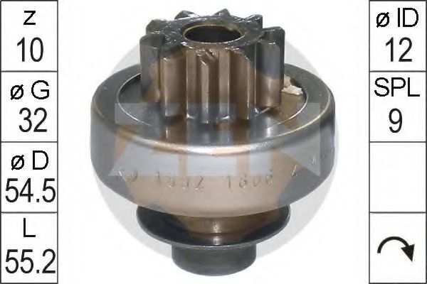 Привод с механизмом свободного хода, стартер ERA 1692