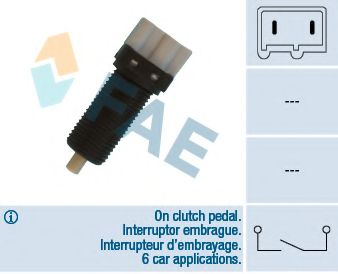 Выключатель, привод сцепления (Tempomat) FAE 24870