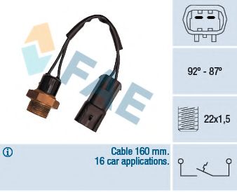 Термовыключатель, вентилятор радиатора FAE 36230