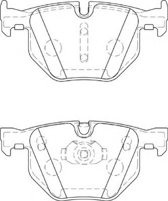 Комплект тормозных колодок, дисковый тормоз NECTO FD7354A