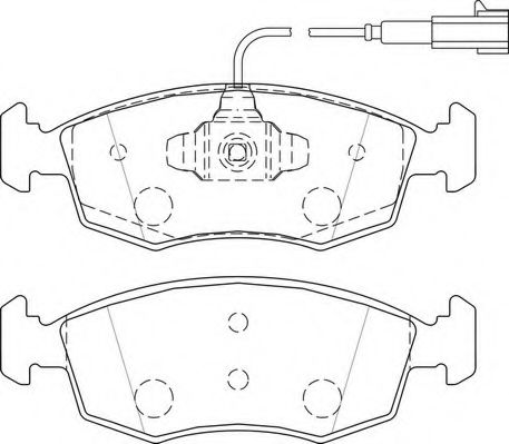 Комплект тормозных колодок, дисковый тормоз NECTO FD7512A