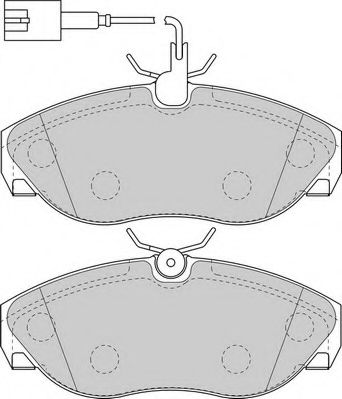 Комплект тормозных колодок, дисковый тормоз NECTO FD6889V