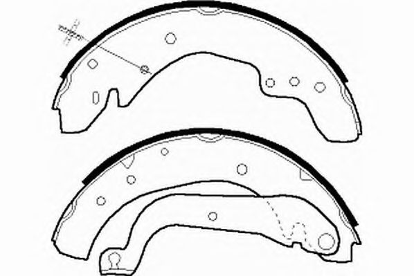 Комплект тормозных колодок NECTO N1538