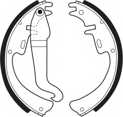 Комплект тормозных колодок NECTO N1047