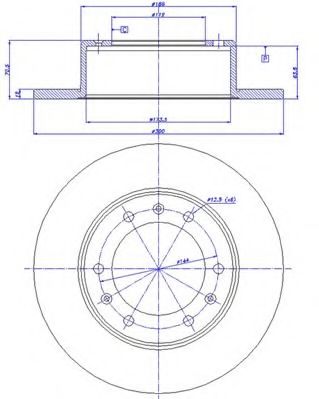 Тормозной диск CAR 3970