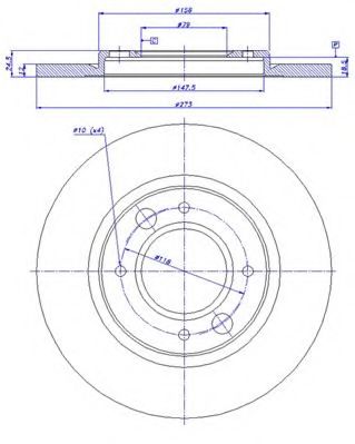 Тормозной диск CAR 232