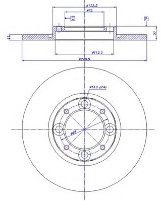 Тормозной диск CAR 230031