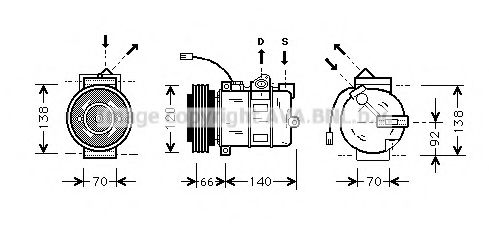 Компрессор, кондиционер AVA QUALITY COOLING AIK150