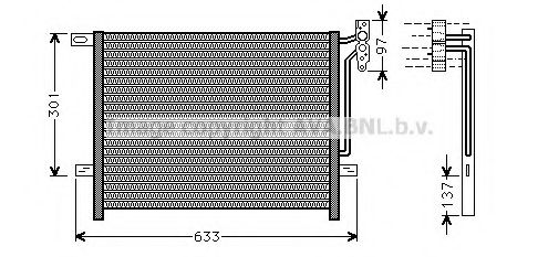 Конденсатор, кондиционер AVA QUALITY COOLING BW5397