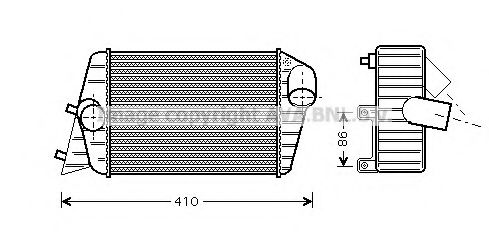 Интеркулер AVA QUALITY COOLING FT4252