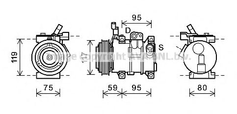 Компрессор, кондиционер AVA QUALITY COOLING HYK319