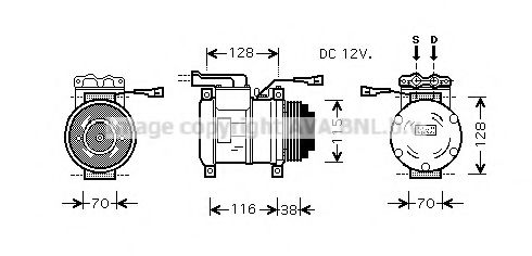 Компрессор, кондиционер AVA QUALITY COOLING IVK074