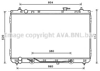 Радиатор, охлаждение двигателя AVA QUALITY COOLING KA2231