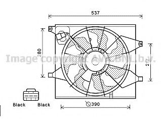 Вентилятор, охлаждение двигателя AVA QUALITY COOLING KA7525