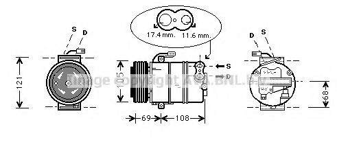 Компрессор, кондиционер AVA QUALITY COOLING OLAK316