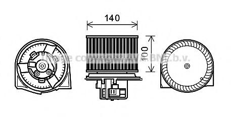 Электродвигатель, вентиляция салона AVA QUALITY COOLING SB8078